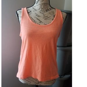 Zenana Outfitters Orange and Cream Tank